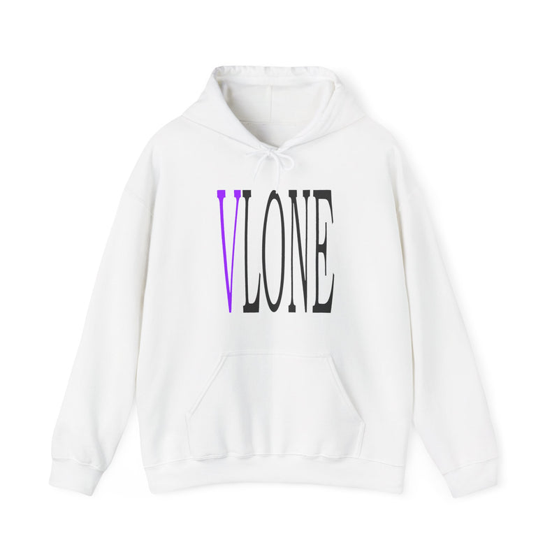 VLONE — Purple Distressed 'V' Logo Pullover