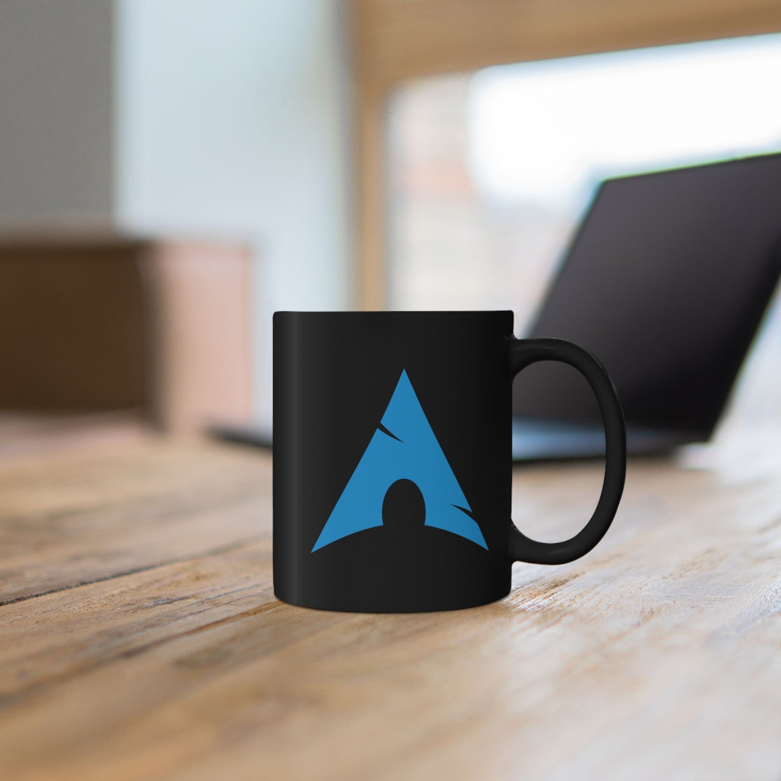 Arch Linux Logo Black Coffee Mug – 11oz & 15oz