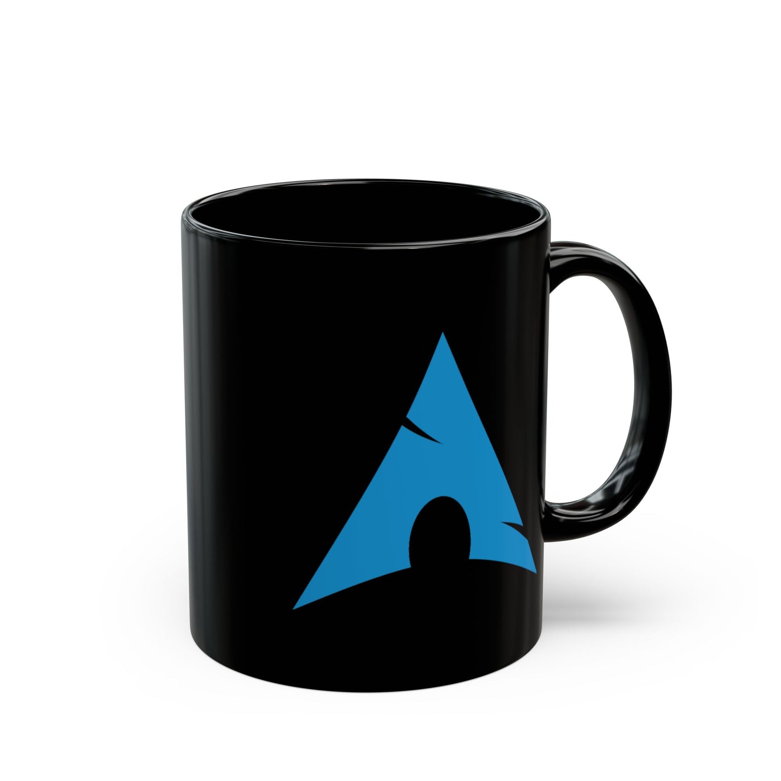 Arch Linux Logo Black Coffee Mug – 11oz & 15oz