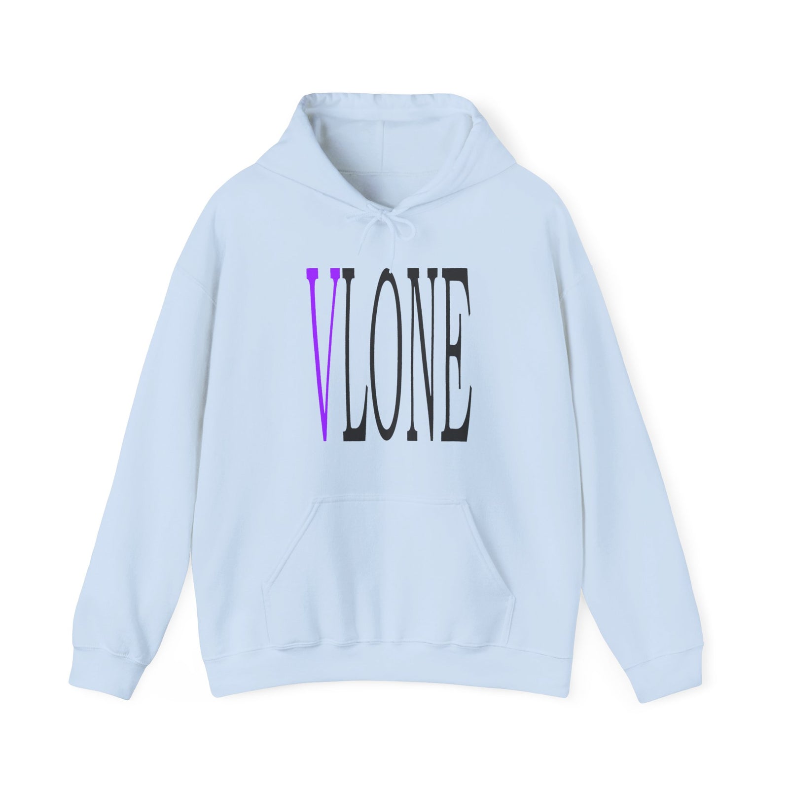 VLONE — Purple Distressed 'V' Logo Pullover
