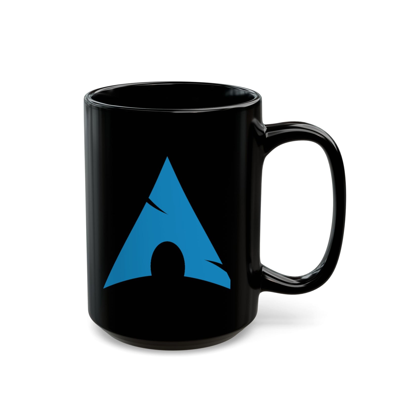 Arch Linux Logo Black Coffee Mug – 11oz & 15oz