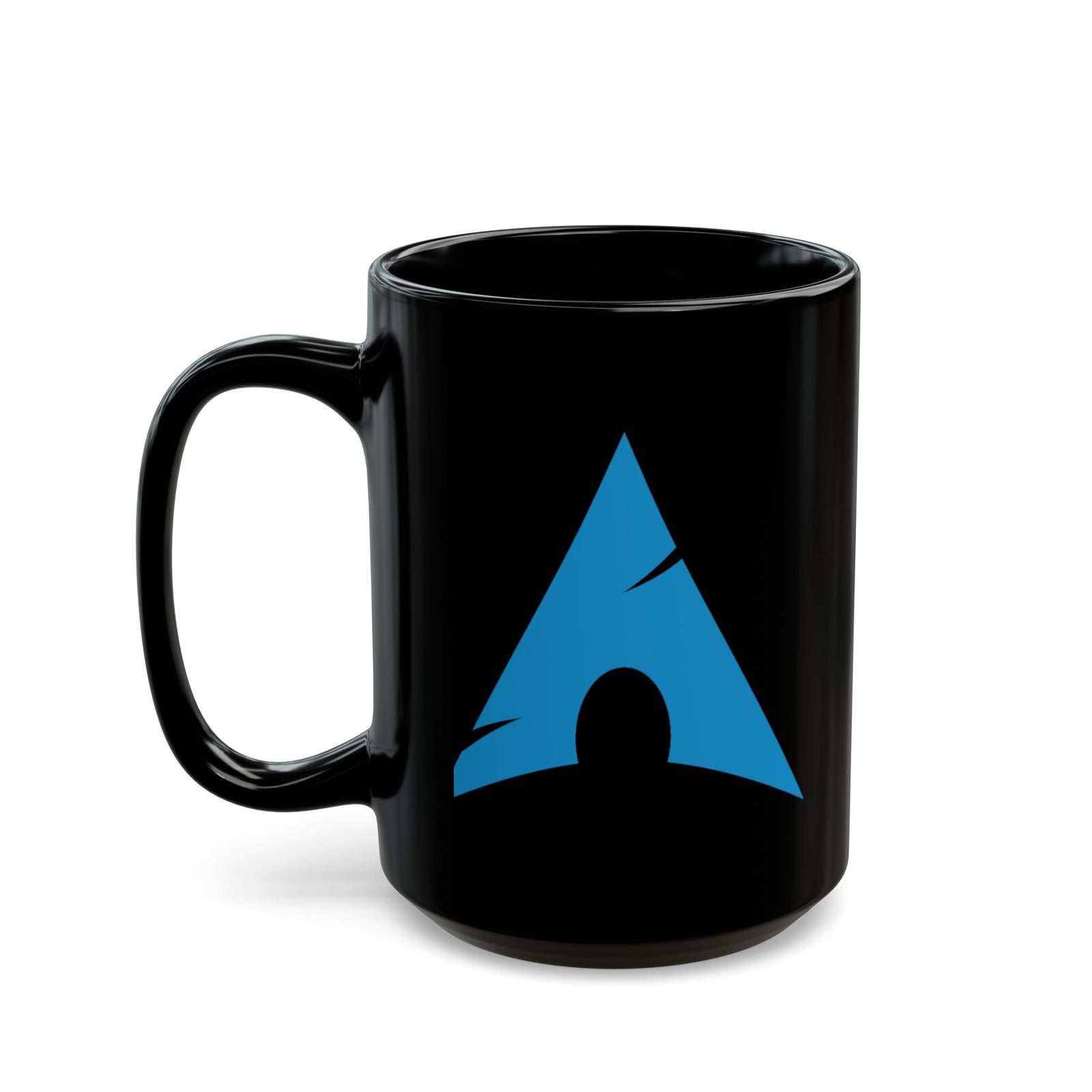 Arch Linux Logo Black Coffee Mug – 11oz & 15oz