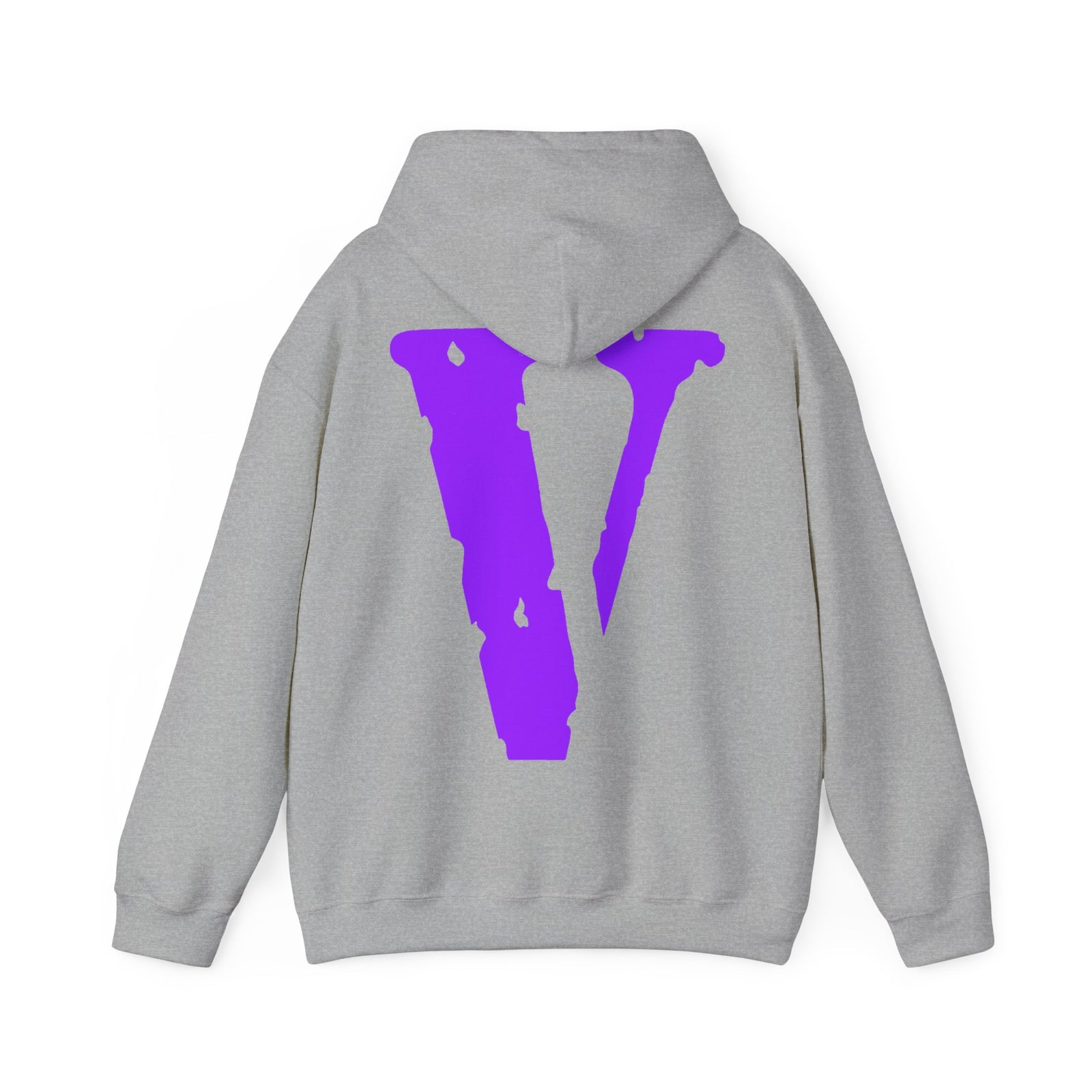 VLONE — Purple Distressed 'V' Logo Pullover