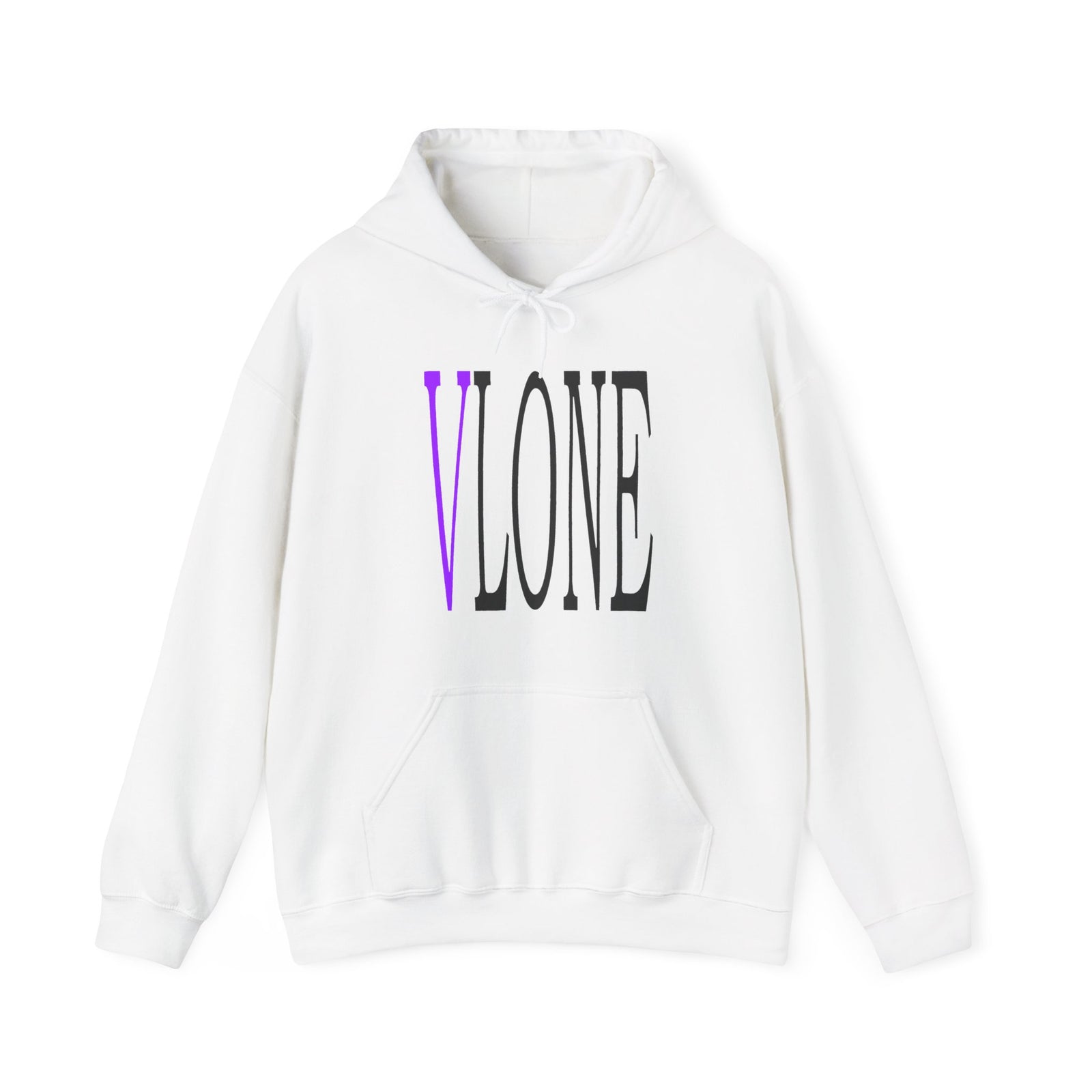 VLONE — Purple Distressed 'V' Logo Pullover