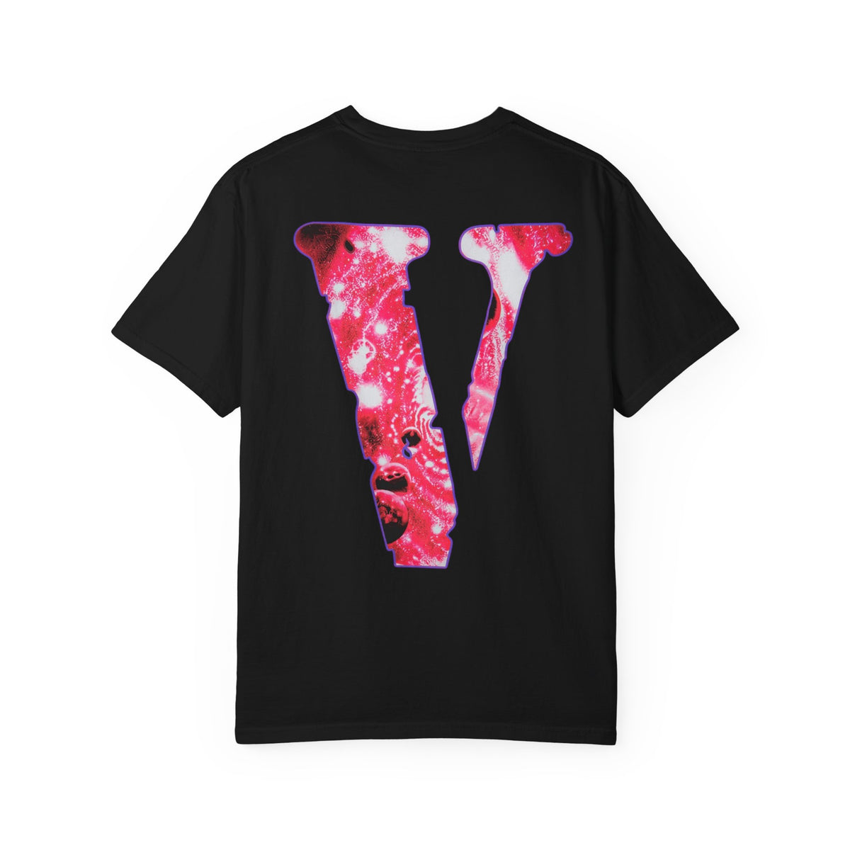 Psychedelic Street Art T-Shirt — Colorful Van & 'V' Graphic Tee