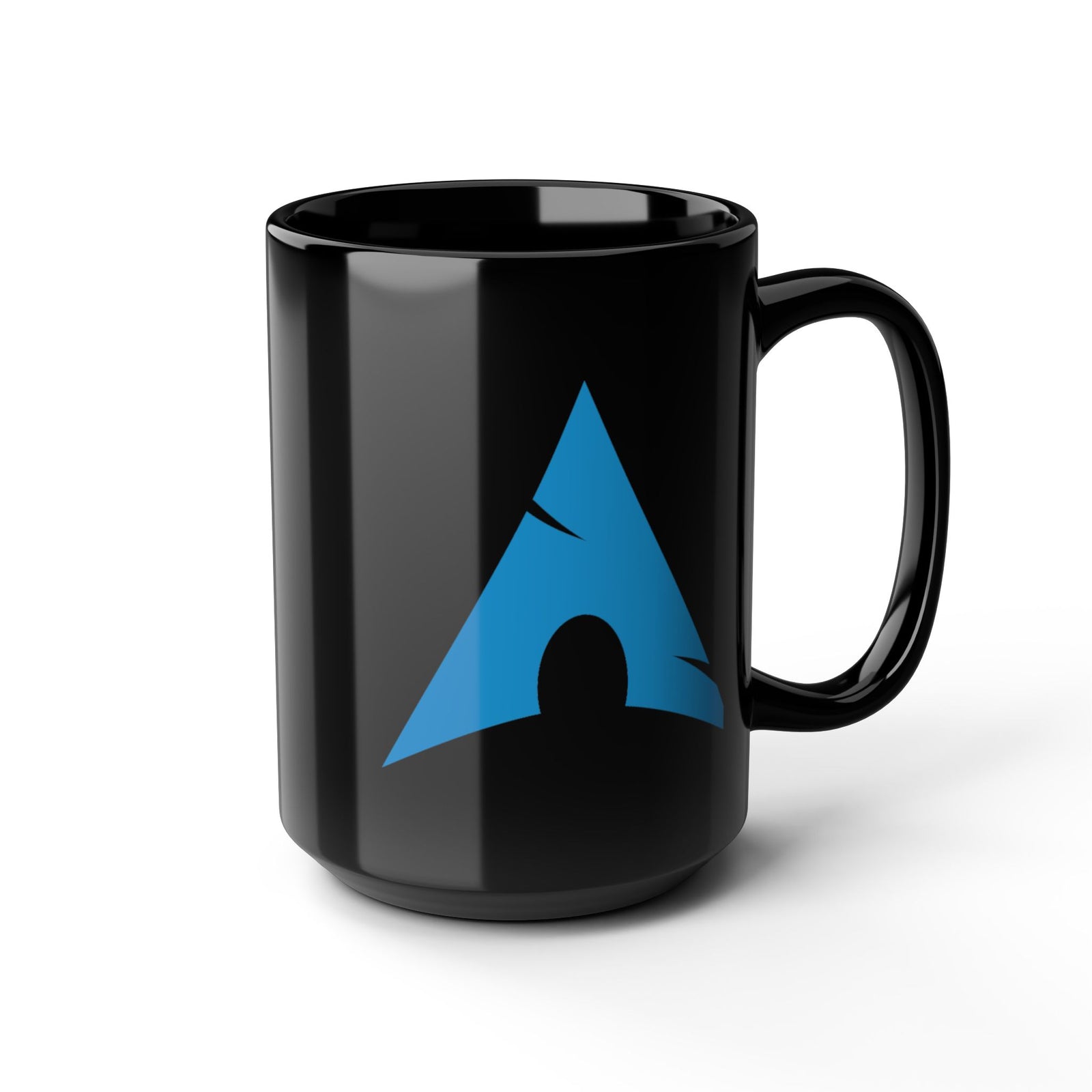 Arch Linux Logo Black Coffee Mug – 11oz & 15oz
