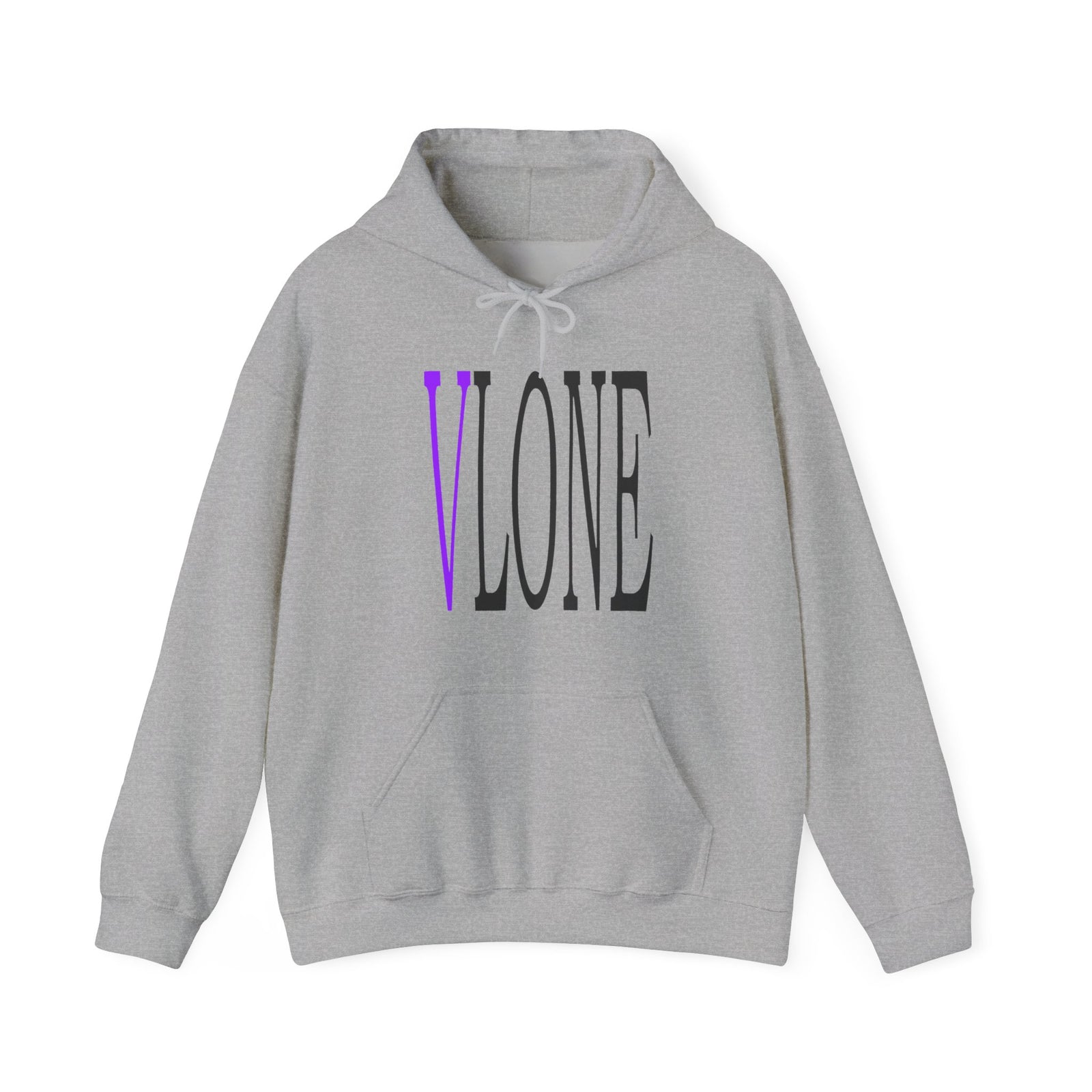 VLONE — Purple Distressed 'V' Logo Pullover