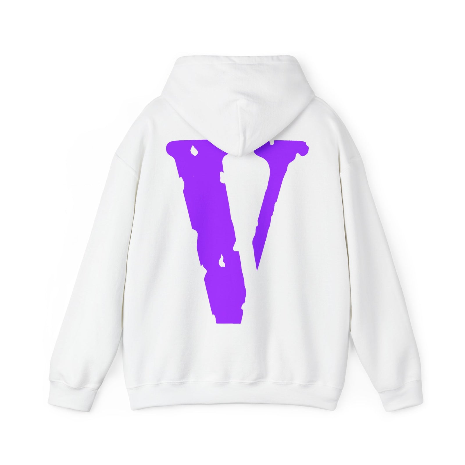 VLONE — Purple Distressed 'V' Logo Pullover