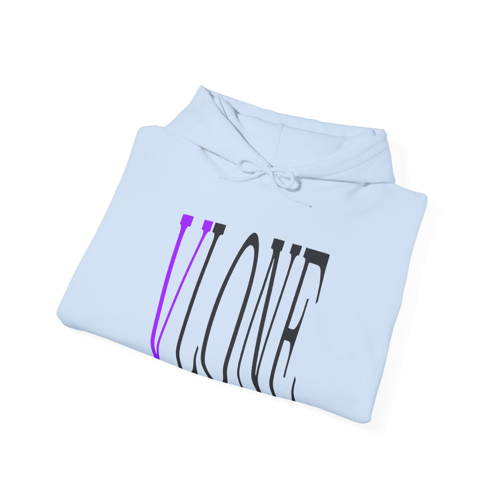 VLONE — Purple Distressed 'V' Logo Pullover