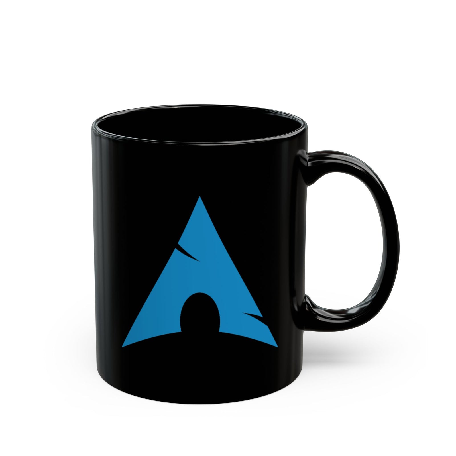 Arch Linux Logo Black Coffee Mug – 11oz & 15oz