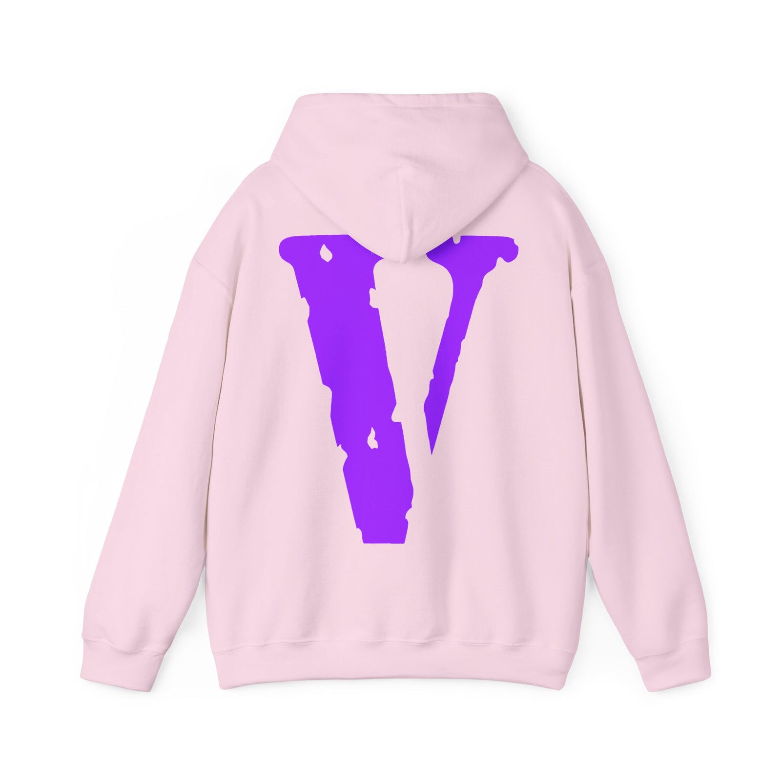 VLONE — Purple Distressed 'V' Logo Pullover