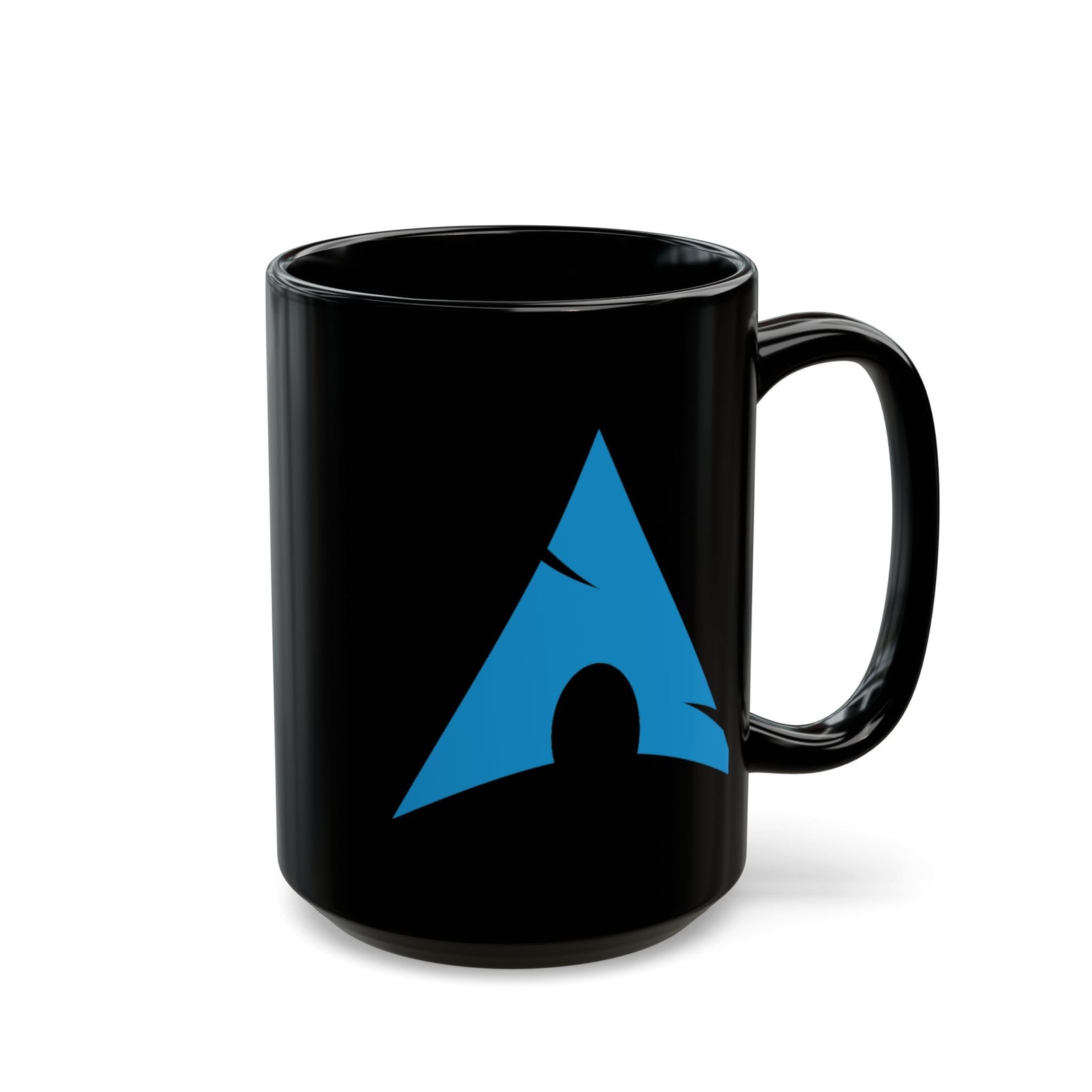 Arch Linux Logo Black Coffee Mug – 11oz & 15oz