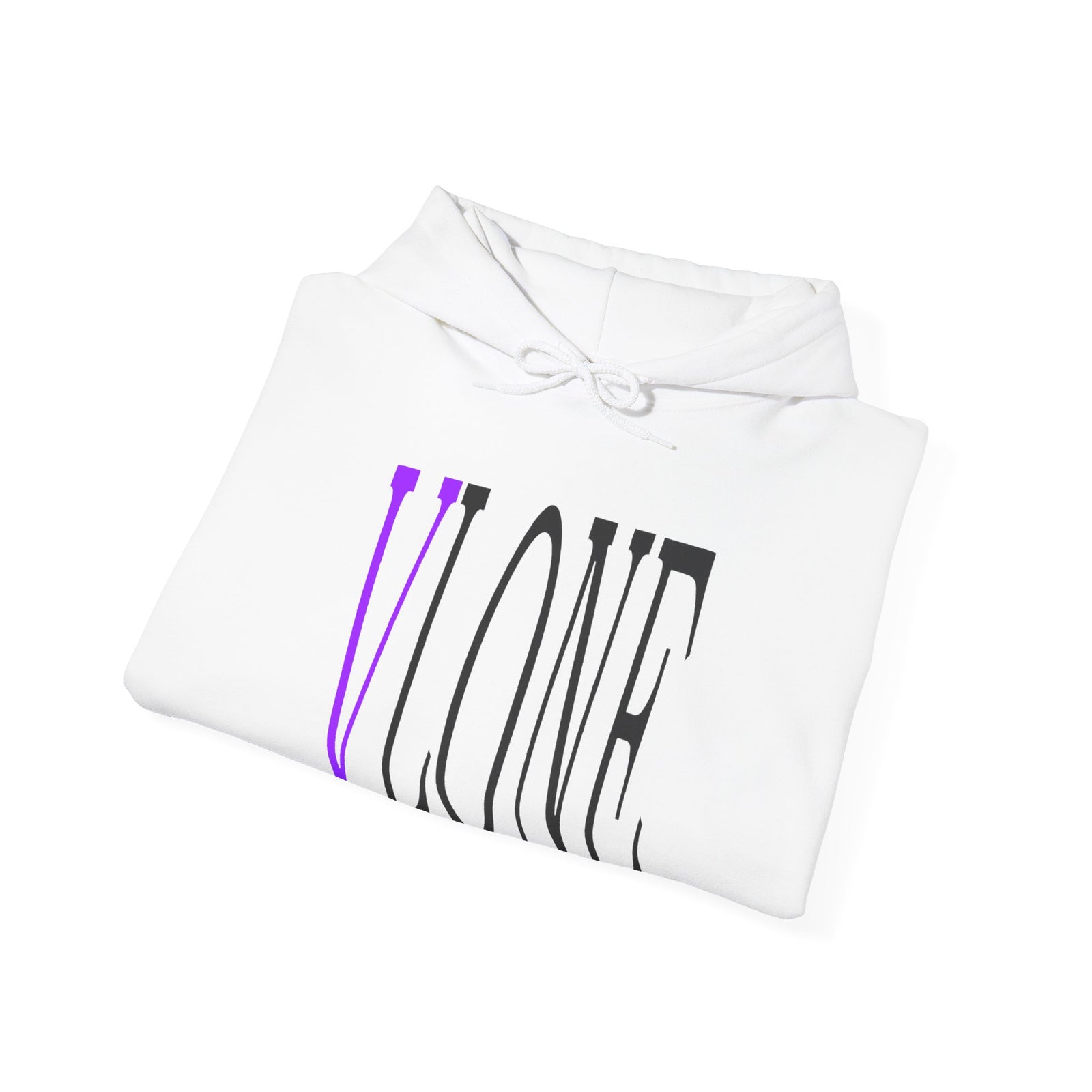 VLONE — Purple Distressed 'V' Logo Pullover
