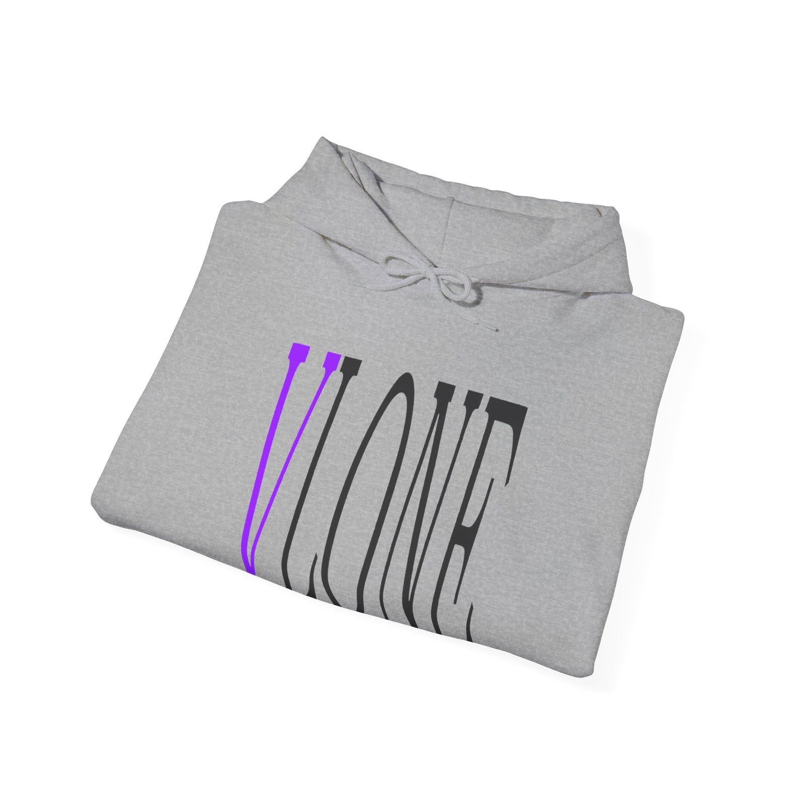 VLONE — Purple Distressed 'V' Logo Pullover