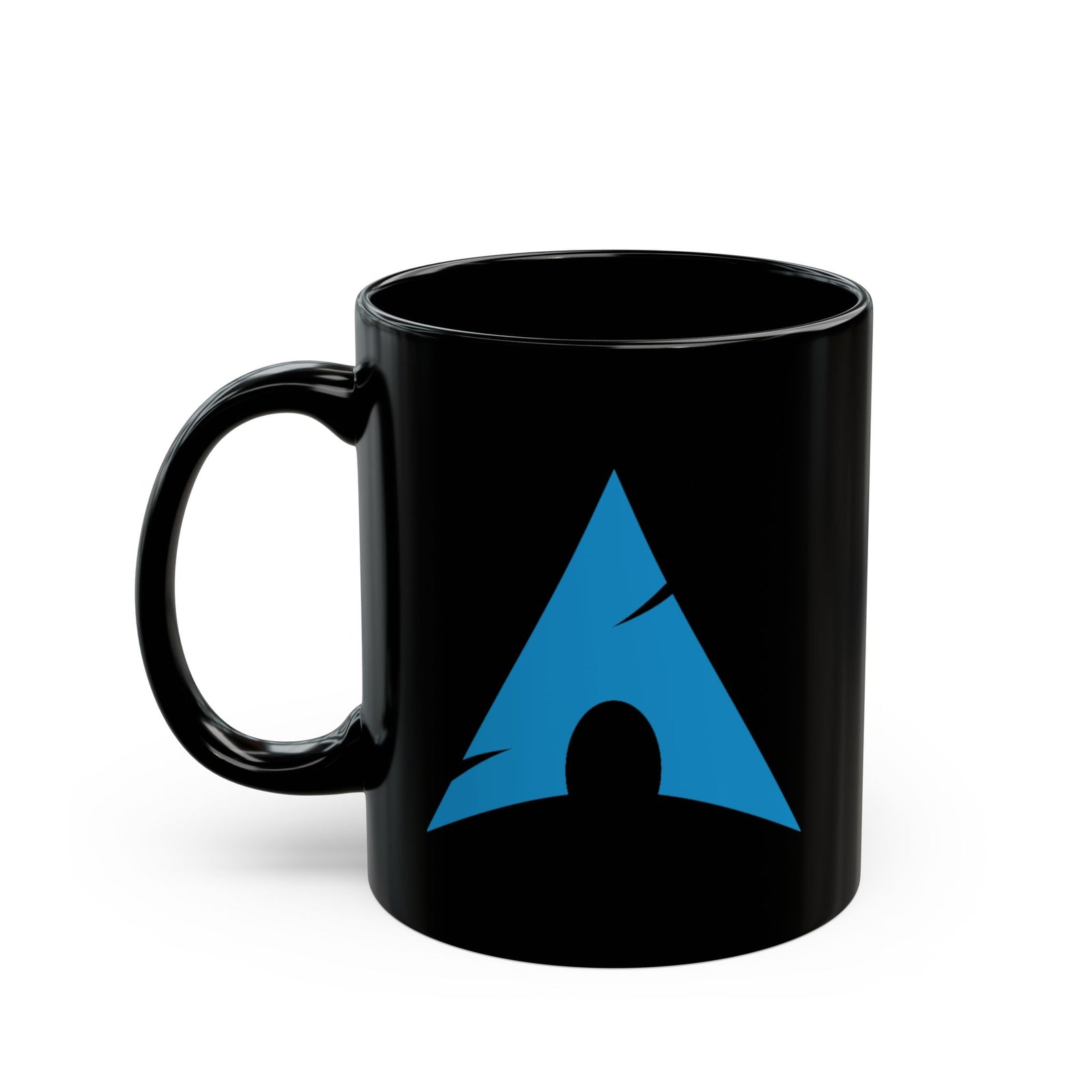 Arch Linux Logo Black Coffee Mug – 11oz & 15oz