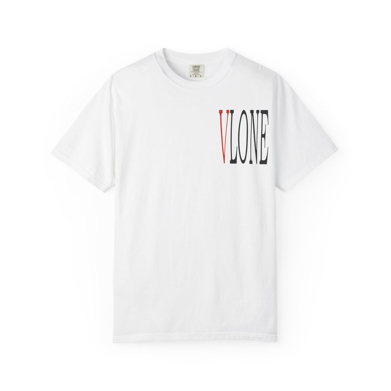 VLONE Graphic T-Shirt — Distressed Red "V" Logo Tee