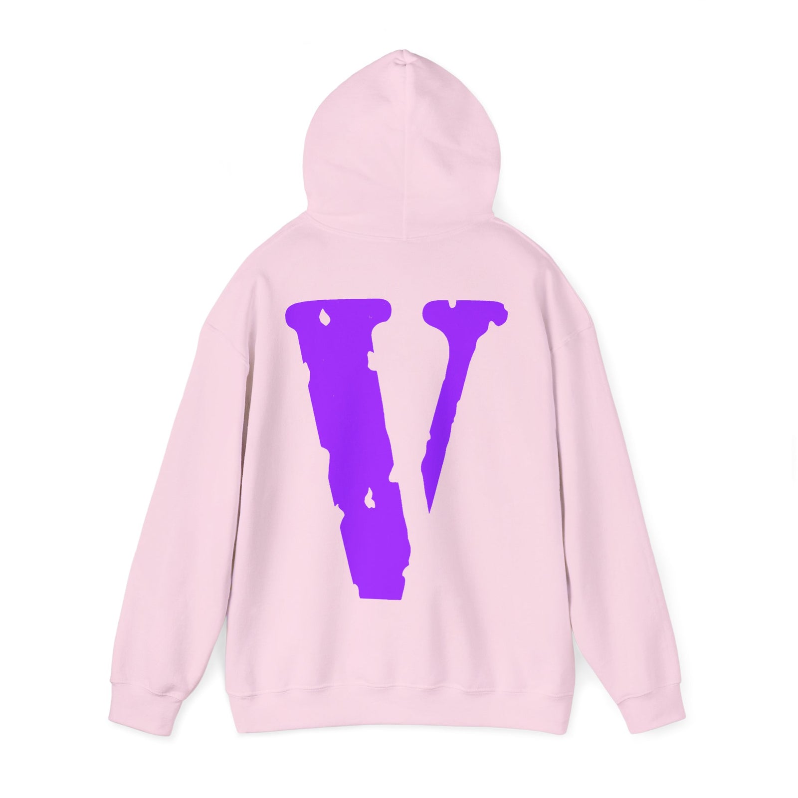 VLONE — Purple Distressed 'V' Logo Pullover