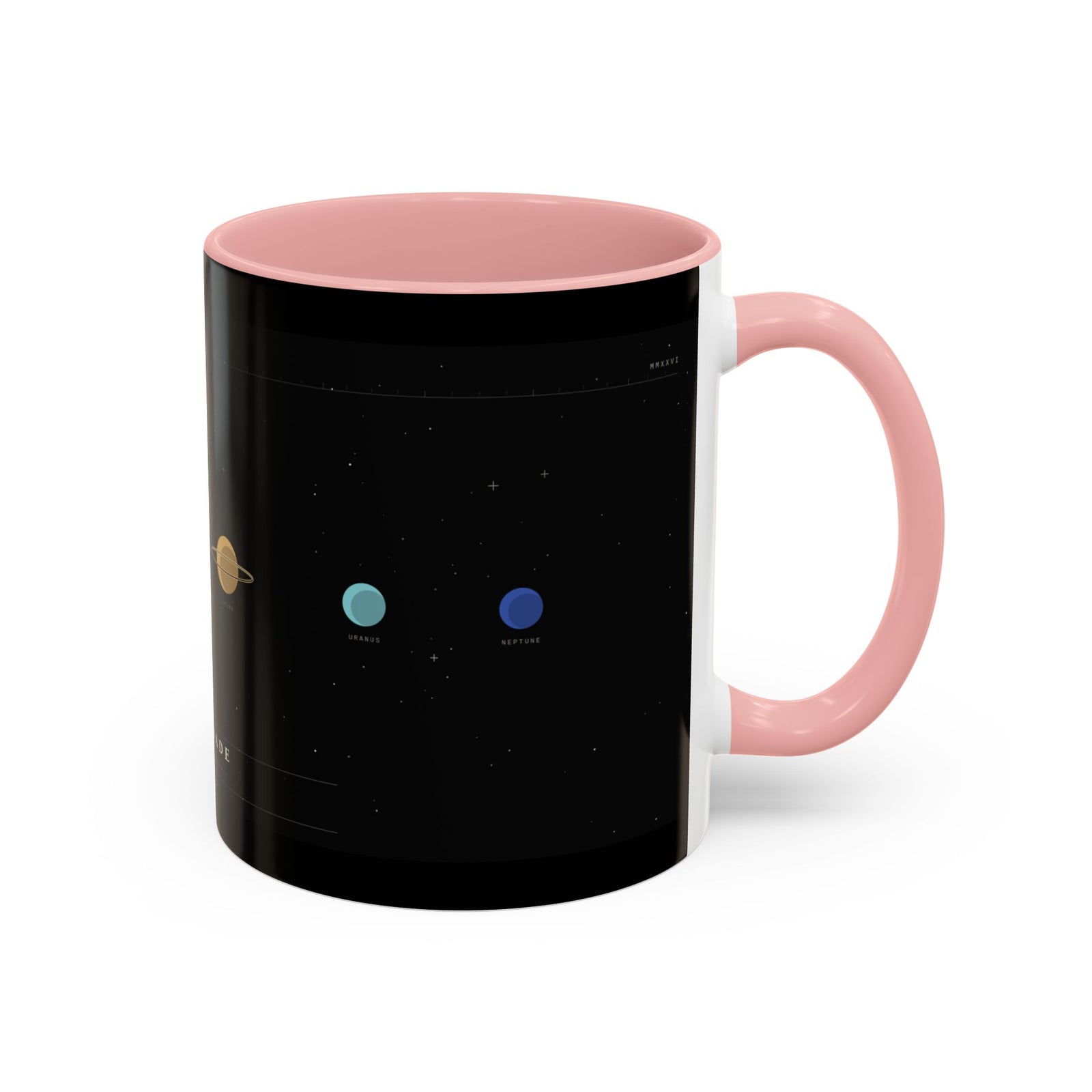 Retrograde Solar System Coffee Mug — Planet Diagram Accent Mug (11/15oz)